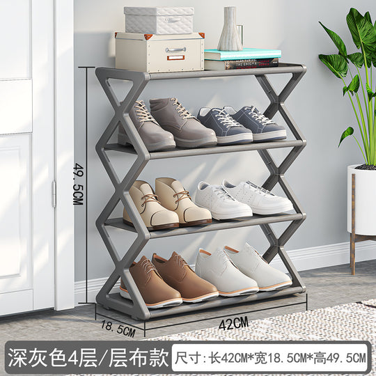 X-Type Multi-Functional Shoe Rack