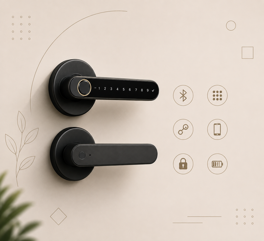 Graffiti Smart Fingerprint & Password Door Lock